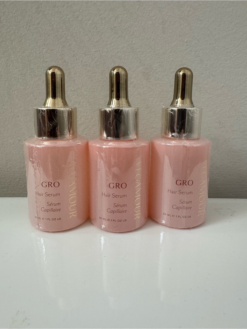 NEW Vegamour GRO Hair Serum Bundle (3) | Sealed | Save $70+ | Will Separate